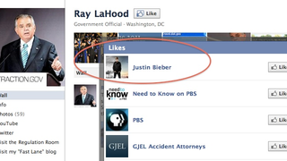 Ray LaHood has a thing for Justin Bieber